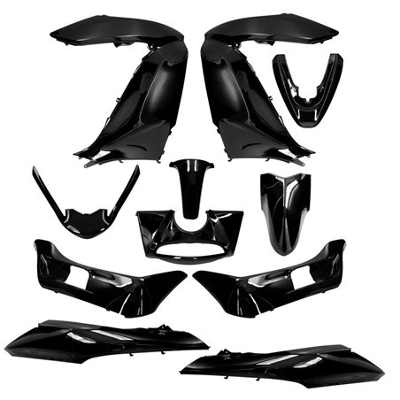 KIT DE CARENADOS HONDA PCX 2013 11 PIEZAS NEGRO KIT DE CARENADOS HONDA PCX 2013 11 PIEZAS NEGRO